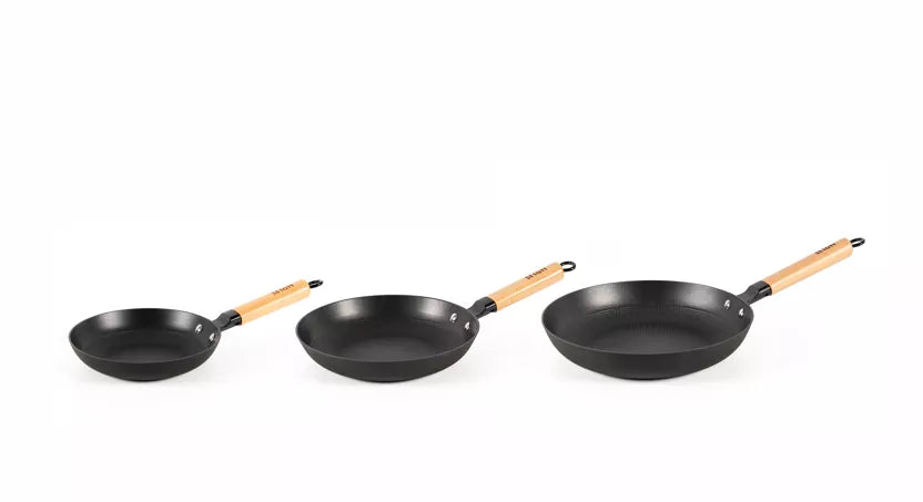 Poêle en Fonte lätt Home 28cm – Manche Bois, Tous Feux
