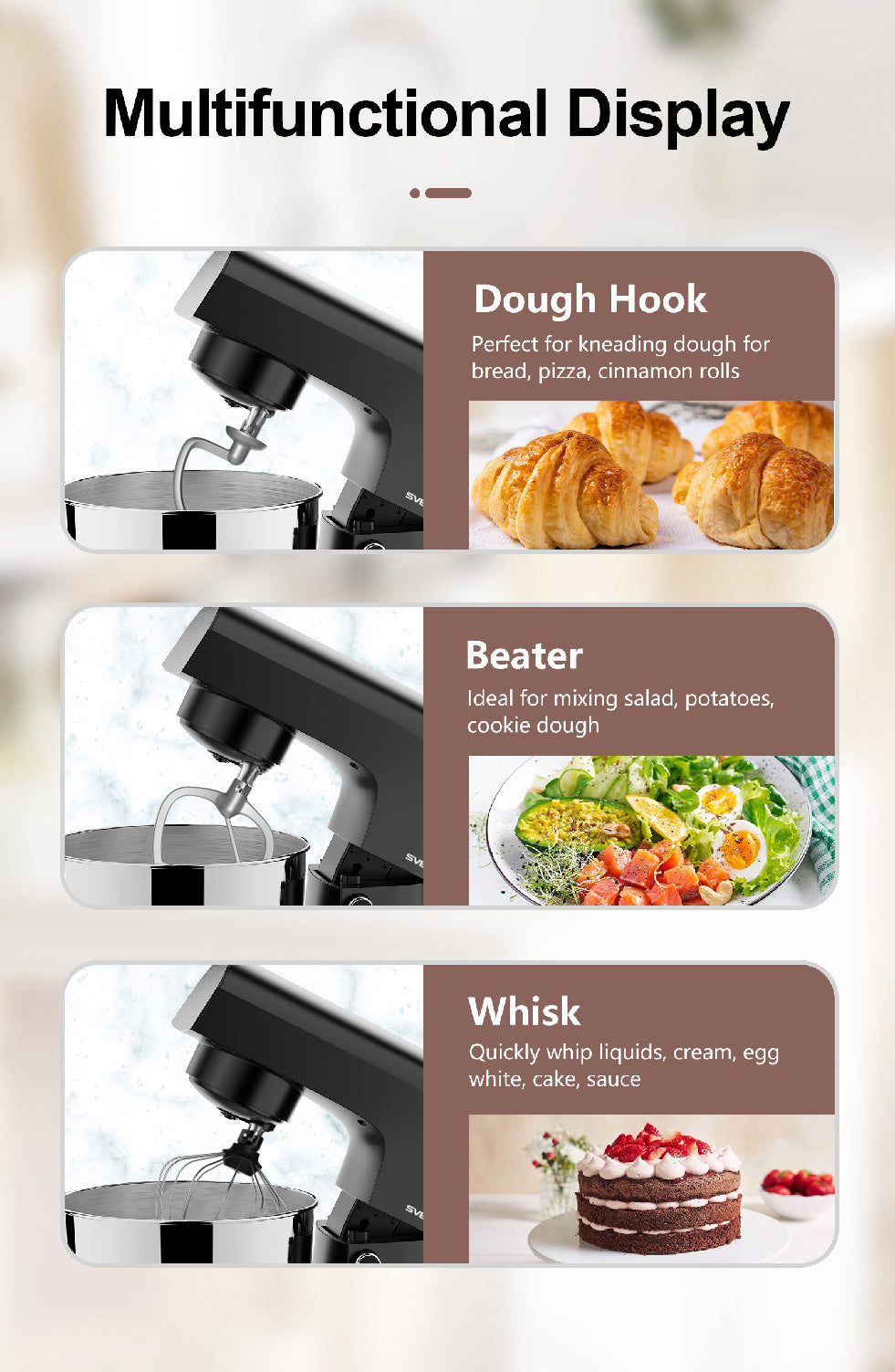 Robot pâtissier SVEWT