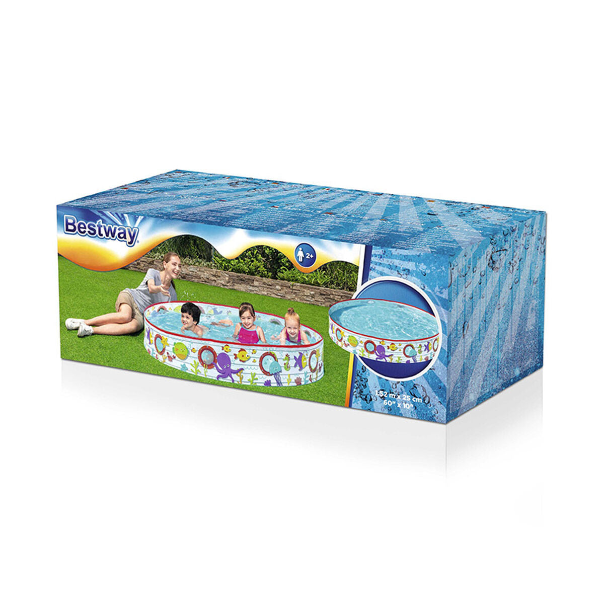 Bestway Piscine Rigide Enfant PVC Poissons