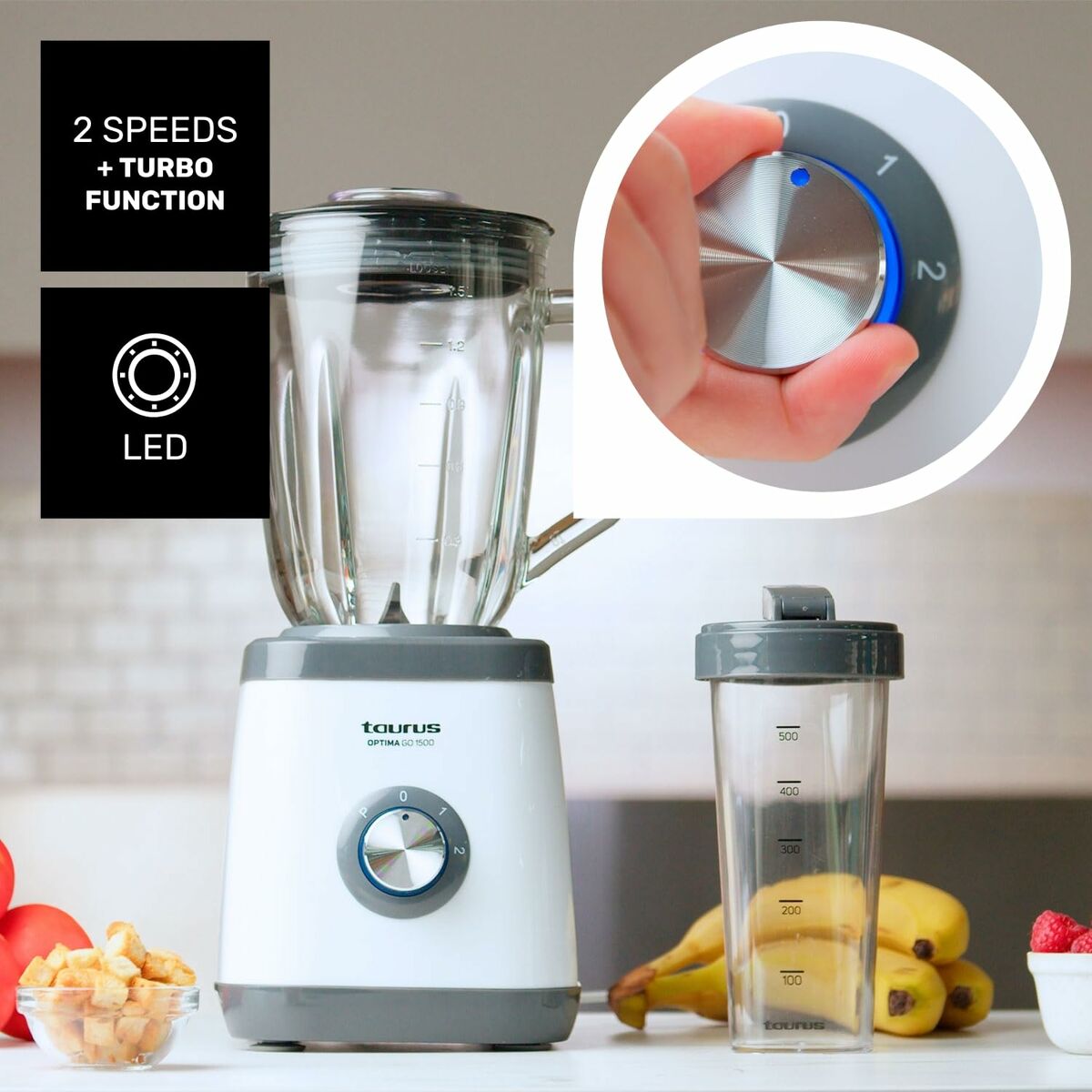 Bol mixeur Taurus 912471000 1500 W 1,5 L