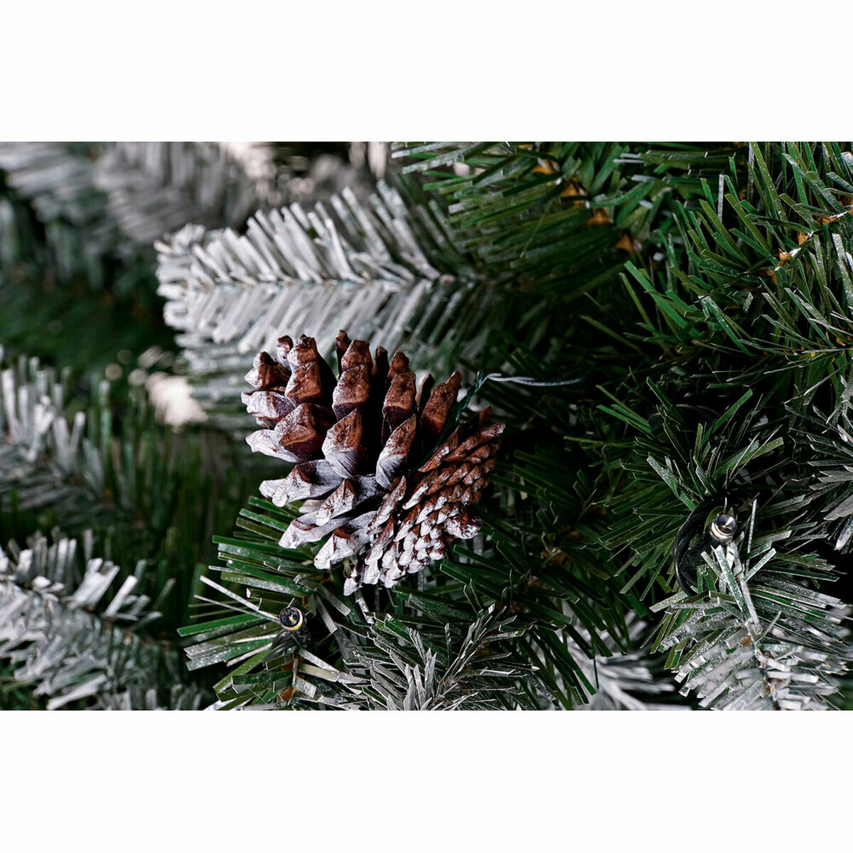 Sapin de Noël Ananas Enneigé DKD Home Decor PVC  125 x 125 x 210 cm