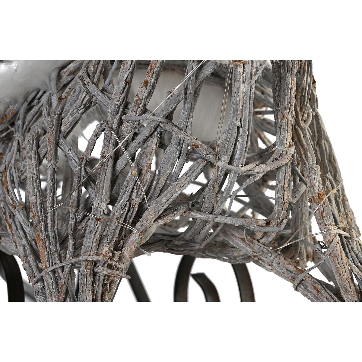 Décorations de Noël DKD Home Decor Renne et traîneau Blanc