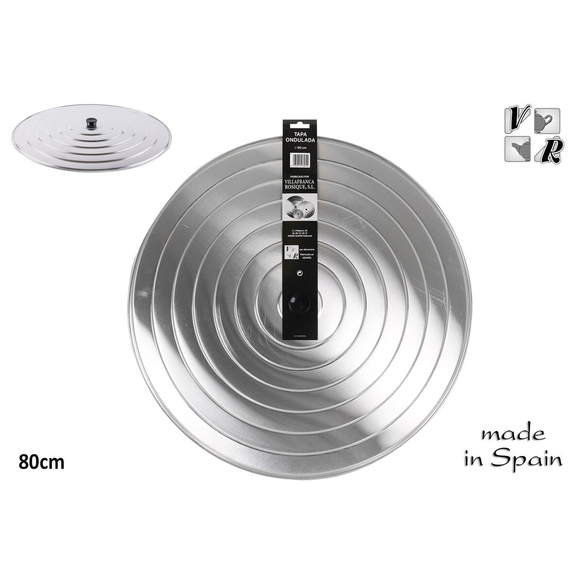 Couvercle pour poêle VR Aluminium