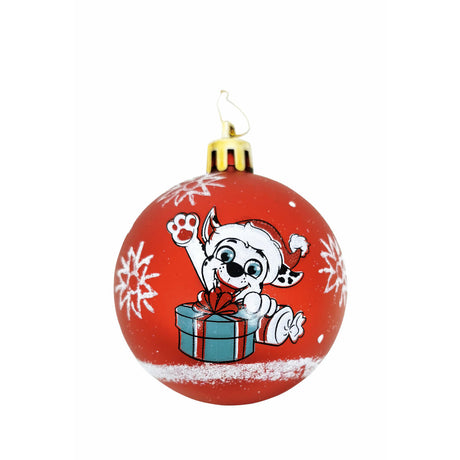 Boule de Noël The Paw Patrol Friendship Rouge 6 Unités Plastique
