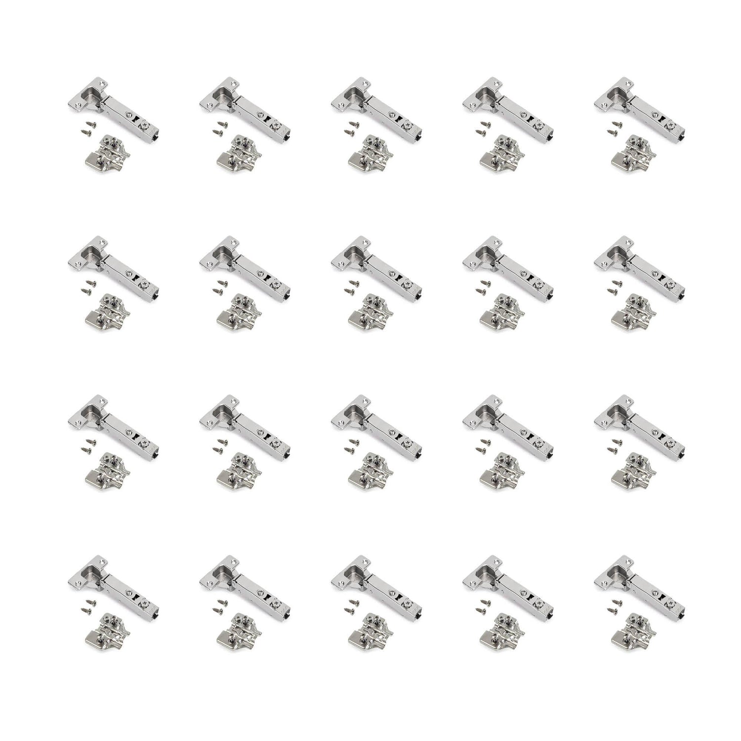 Emuca Lot de 20 charnières