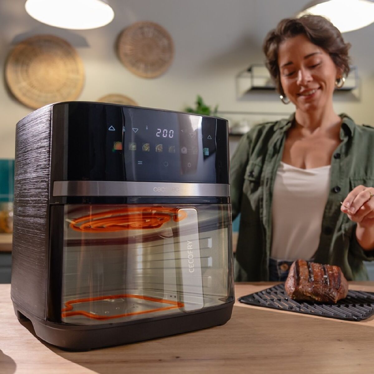 Friteuse à Air Cecotec Cecofry&Grill Duoheat 8000 2200 W 8 L