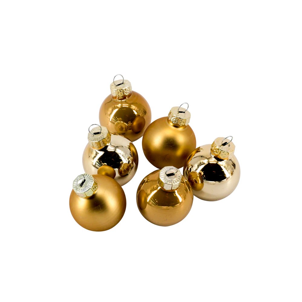 Lot de 45 boules de Noël en verre dorées Ø 3 cm – Florissima – photo 1