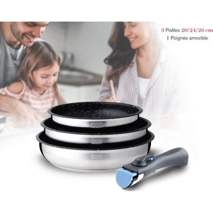 Set de 3 poeles Arthur Martin