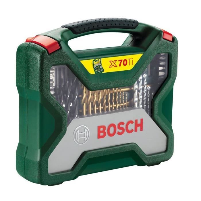 Coffret de perçage et de vissage X-line de Bosch (70 PCS)