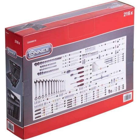 Coffret a douilles CONNEX 216 pieces
