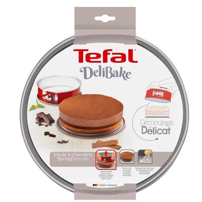 TEFAL Moule a charnière en acier 17 cm - Rouge et gris