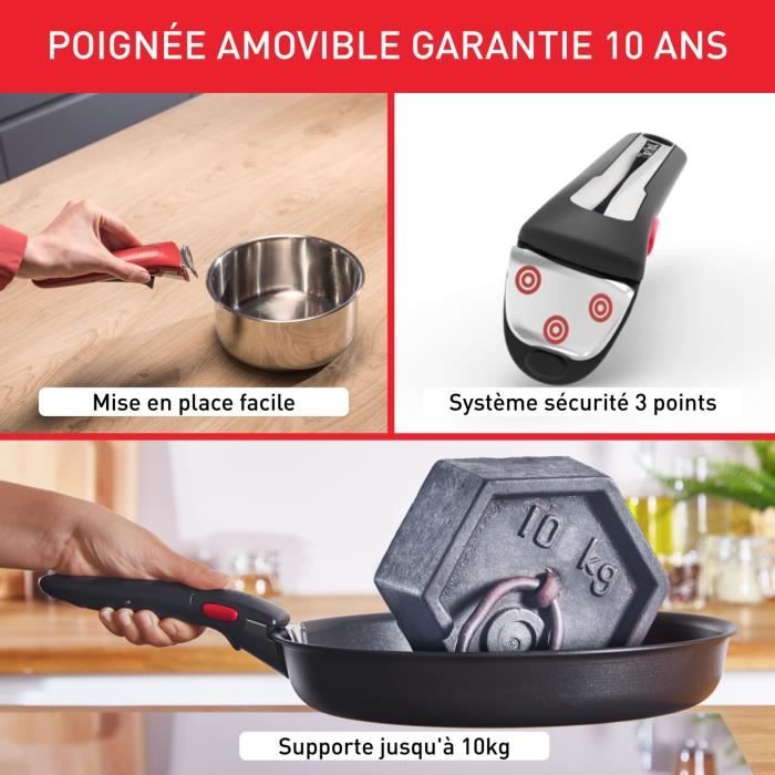 Batterie de cuisine 15 pcs TEFAL INGENIO