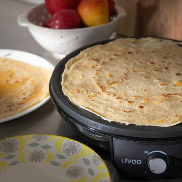 Crêpière Électrique Livoo DOP196 1000W – Plaque 28cm - Accessoires