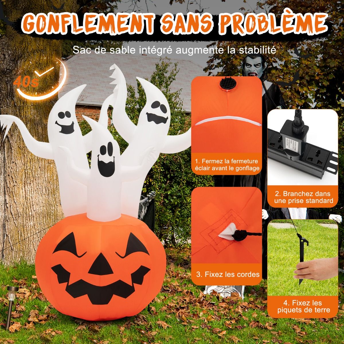 Décorations gonflable d'halloween