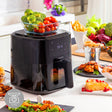 Friteuse sans huile avec balance InnovaGoods Noir 1500 W 5 L - Brikoneo