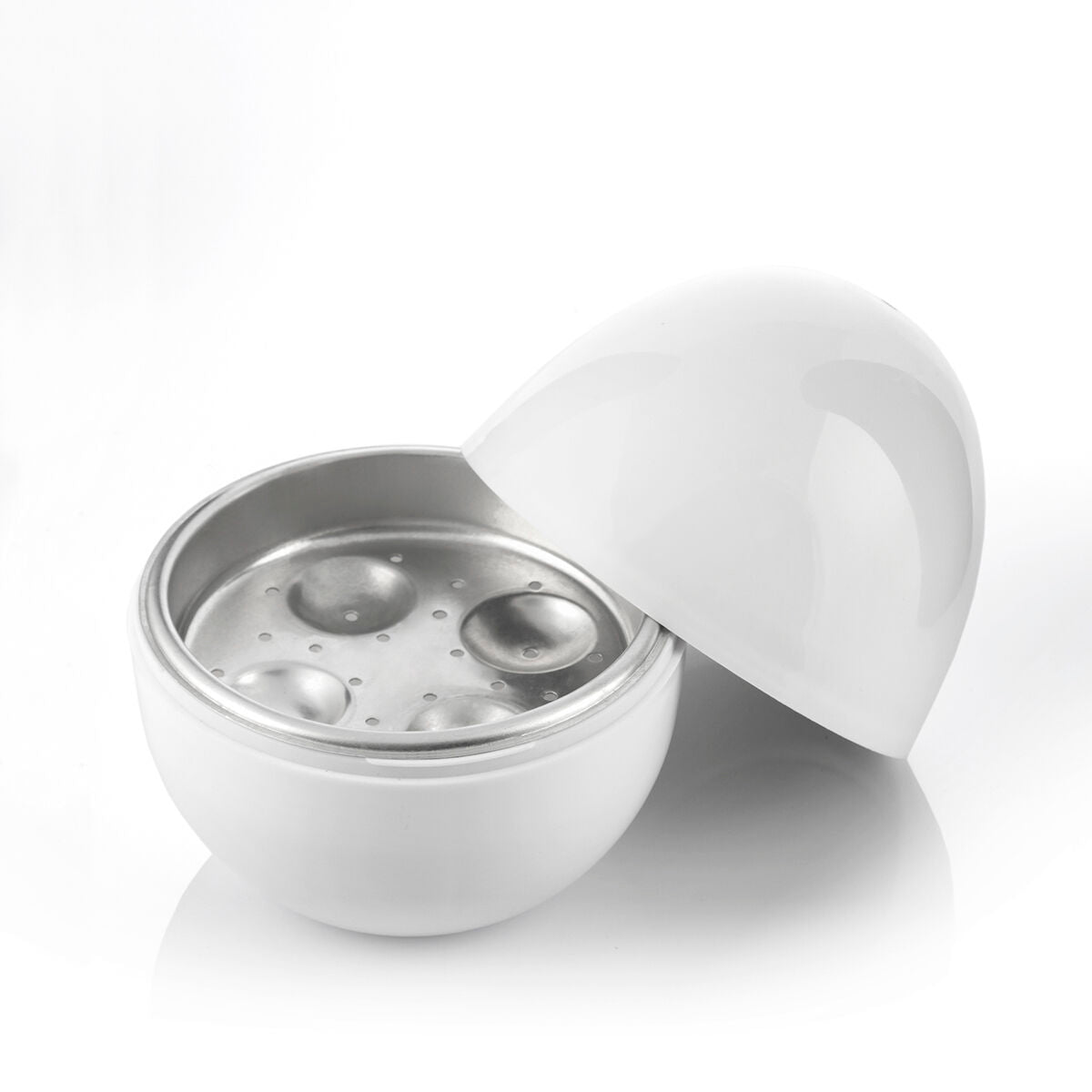 Cuiseur à Oeufs pour Micro-ondes avec Livre de Recettes InnovaGoods - brikoneo