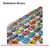 Ensemble de 48 petites voitures de course miniatures en alliage à rétrofriction pour enfants