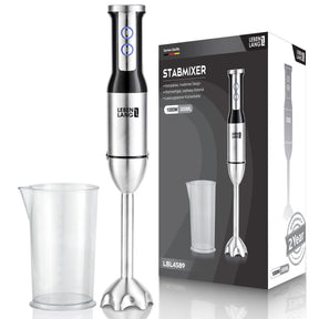 Mixeur plongeant LEBENLANG 1000 W Inox – 8 vitesses + Turbo
