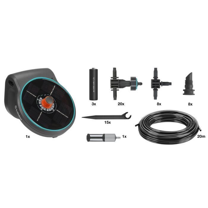 GARDENA AquaBloom - Solution d'arrosage automatique pour 20 plantes
