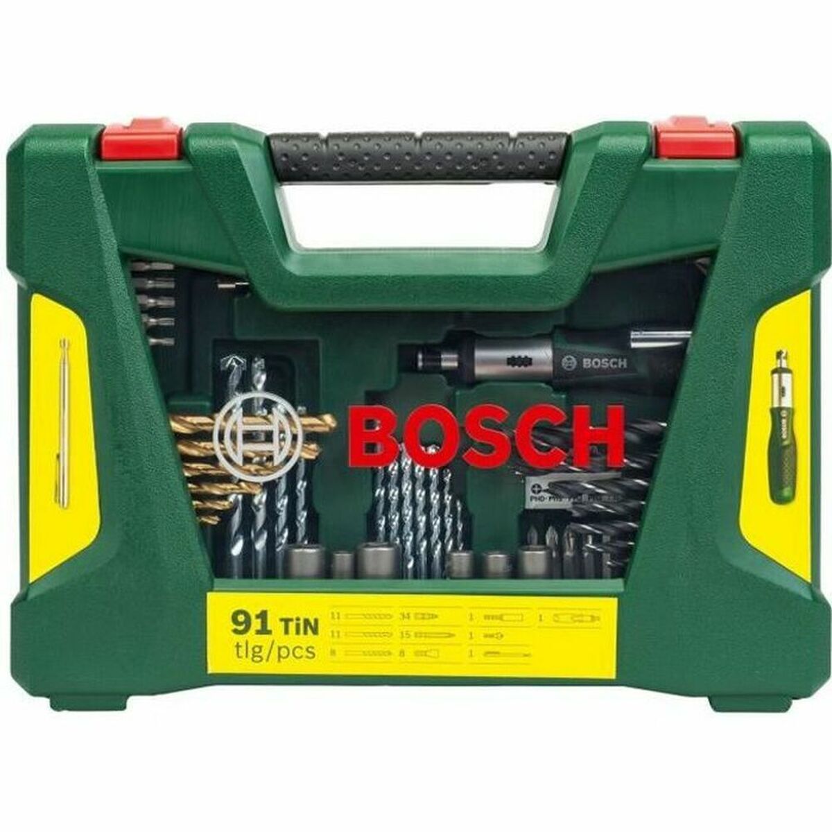Ensemble de forets BOSCH avec Boîte de rangement (9 Pièces)