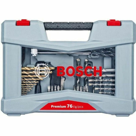 Ensemble de forets BOSCH 76 Pièces Acier inoxydable avec Housse de transport
