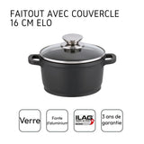 Faitout Induction Elo Alucast 16cm – Couvercle Verre Inclus