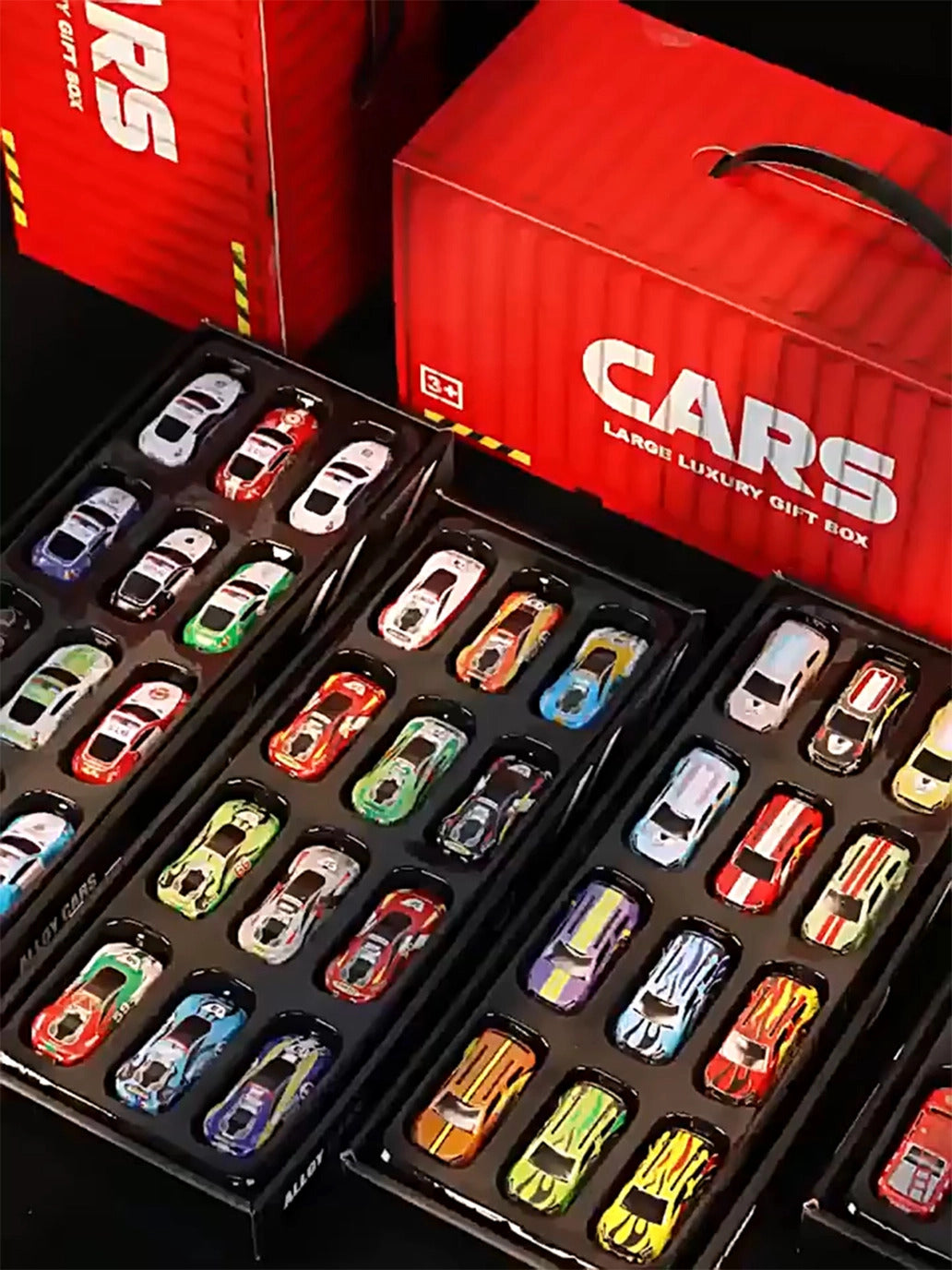 Ensemble de 48 petites voitures de course miniatures en alliage à rétrofriction pour enfants