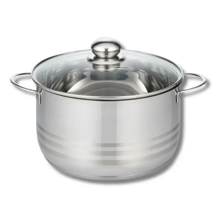 Faitout haut ELO Brillant 20 cm en inox avec couvercle – 3,2 L