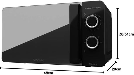 Micro-ondes Cecotec ProClean 3040 Mirror 20L 700W Noir