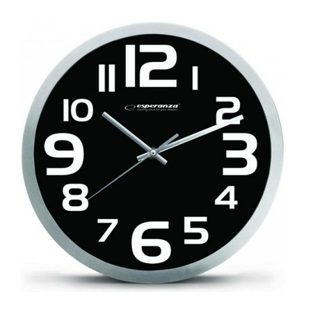 Horloge Murale Esperanza Blanc Noir 250 mm