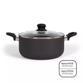 Faitout Aluminium 24cm Avec Couvercle - MEP150N - Noir