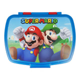 Boîte à Sandwich Super Mario Plastique Rouge Bleu 
