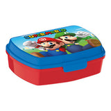Boîte à Sandwich Super Mario Plastique Rouge Bleu 