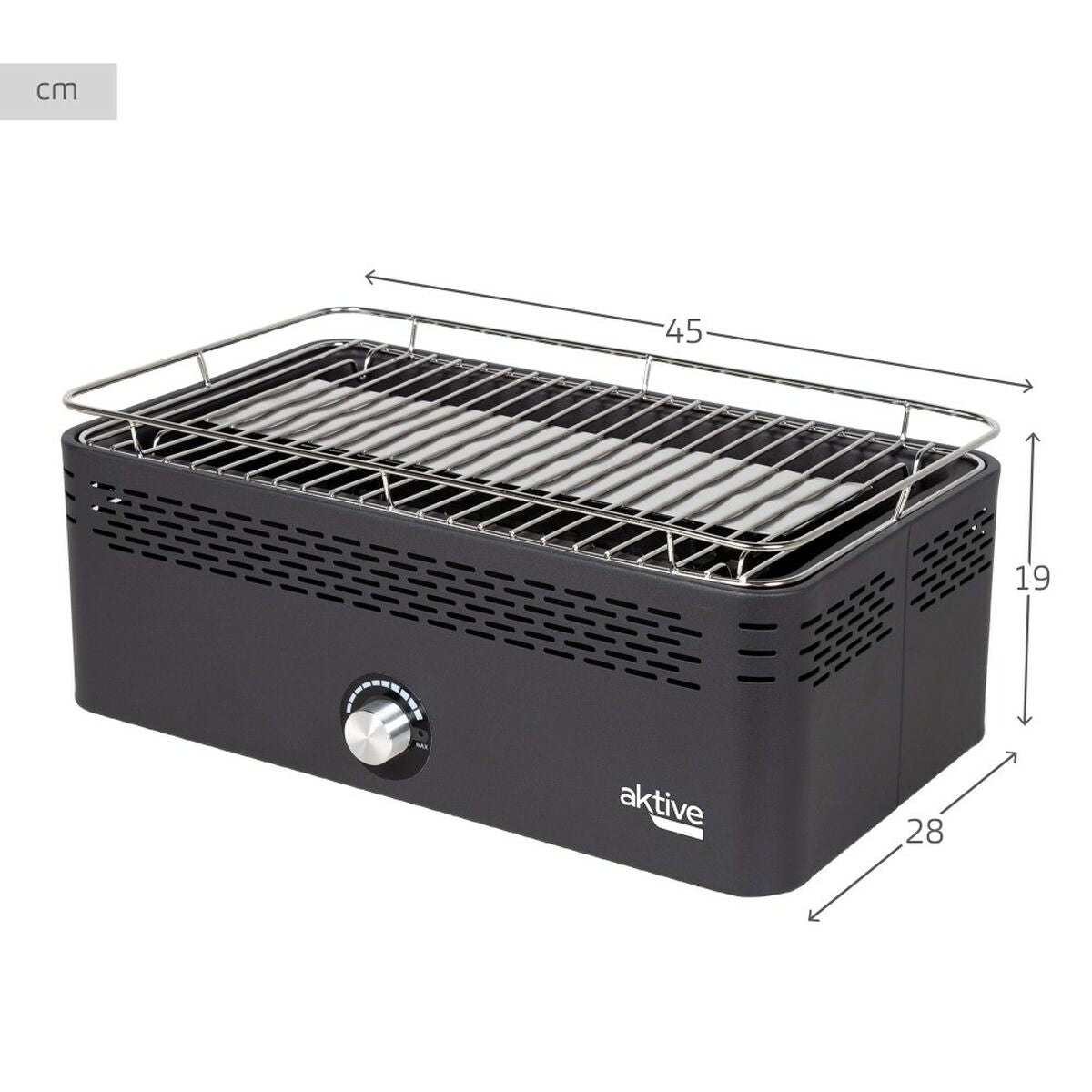 Barbecue Portable au Charbon de Bois sans Fumée Aktive 