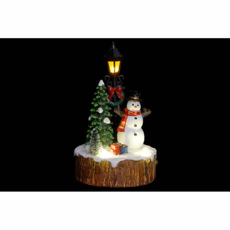 Figurine Décorative DKD Home Decor avec Lumière LED et Bonhomme de Neige (2 Unités)