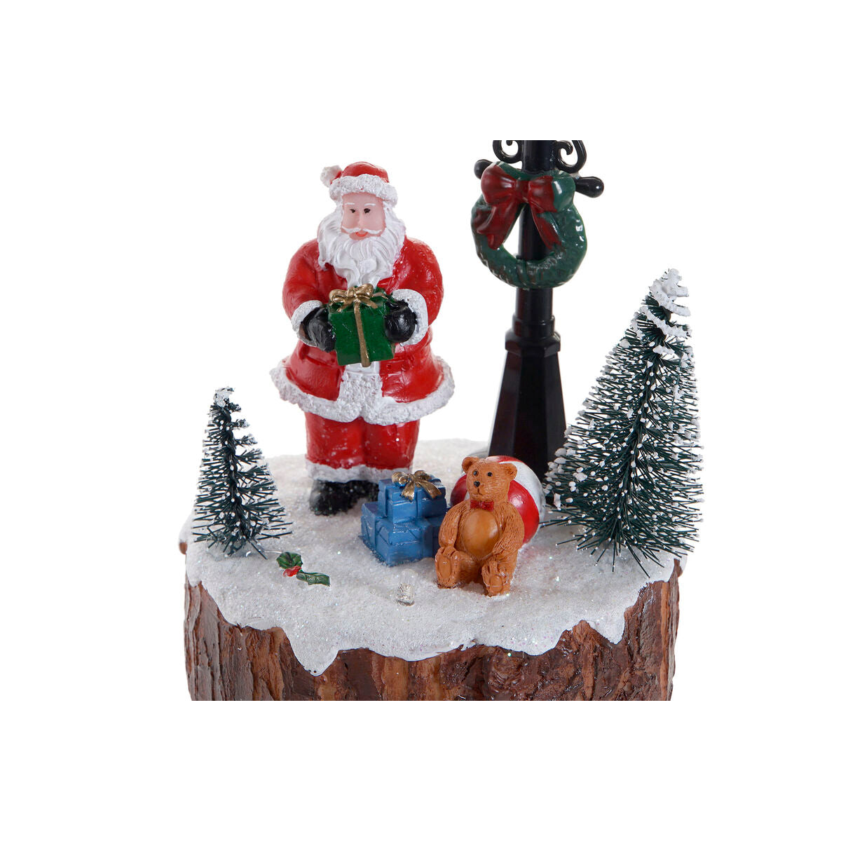 Figurine Décorative DKD Home Decor avec Lumière LED et Bonhomme de Neige (2 Unités)