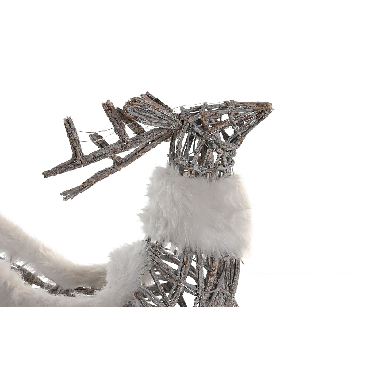 Décorations de Noël DKD Home Decor Renne et traîneau Blanc
