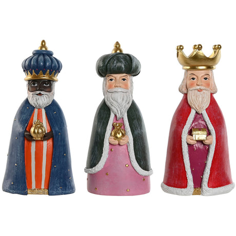 Décorations de Noël Home ESPRIT Multi couleur Rois Mages (3 Pièces)
