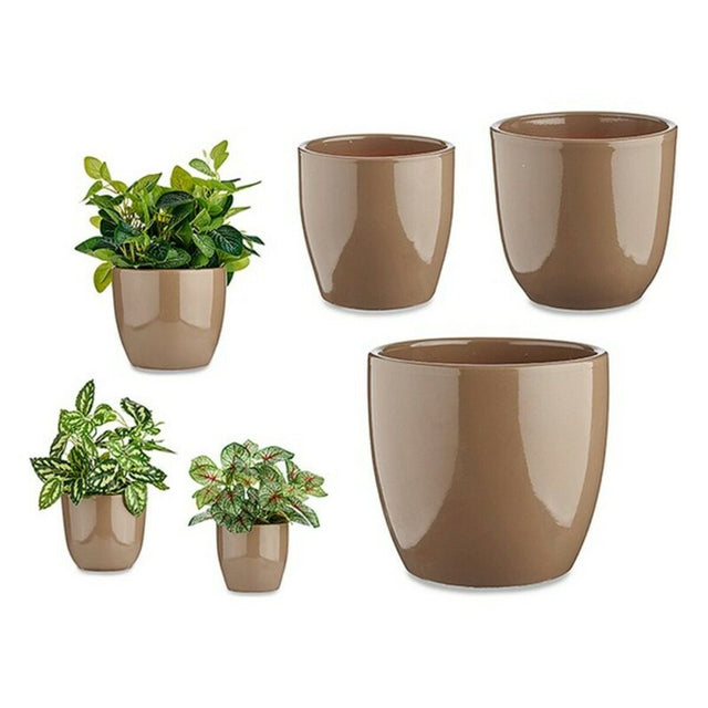 Set de pots Ibergarden Marron Argile