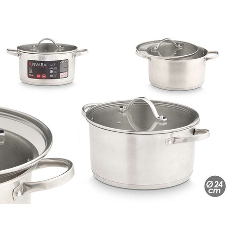 Casserole avec Couvercle Kinvara Argenté