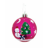 Boule de Noël Peppa Pig Cosy corner Fuchsia 10 Unités Plastique