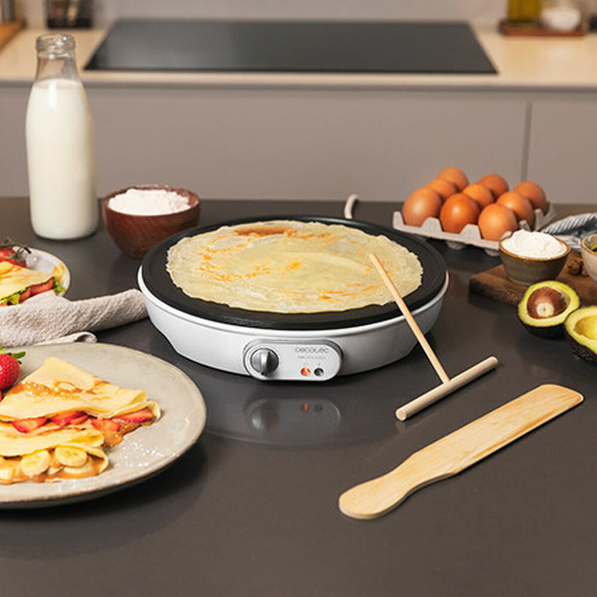 Crêpière Cecotec Fun Crepelicious 1000 W Ø 30,5 cm - Brikoneo