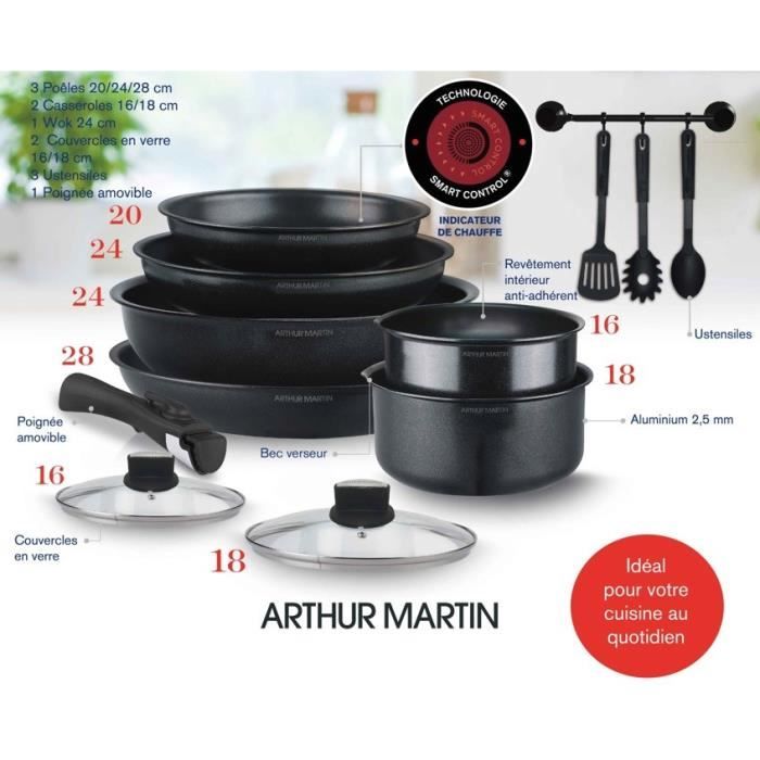 Batterie de cuisine 12 pieces 