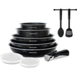 Batterie de cuisine 10 pièces Arthur Martin en Aluminium