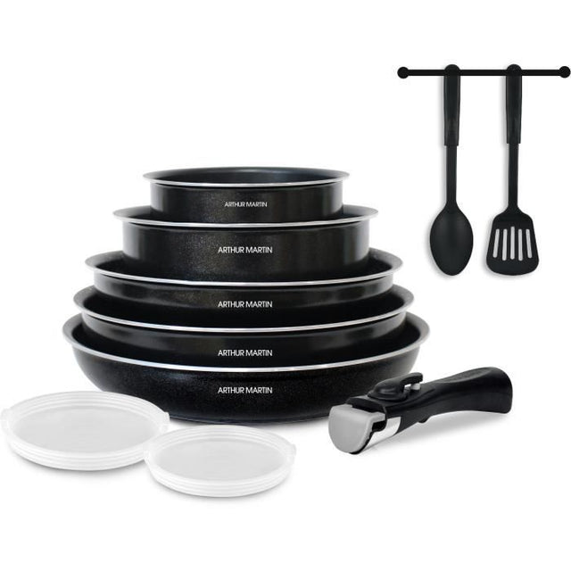 Batterie de cuisine 10 pièces Arthur Martin en Aluminium