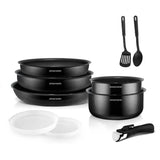 Batterie de cuisine 10 pièces Arthur Martin en Aluminium