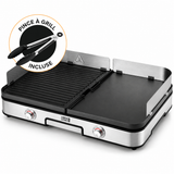 Grill électrique de table LEBENLANG 2400 W – Intérieur & balcon