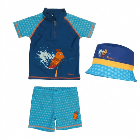 Pack Baignade Anti-UV Enfant Playshoes 'Die Maus' – Maillot + Bonnet