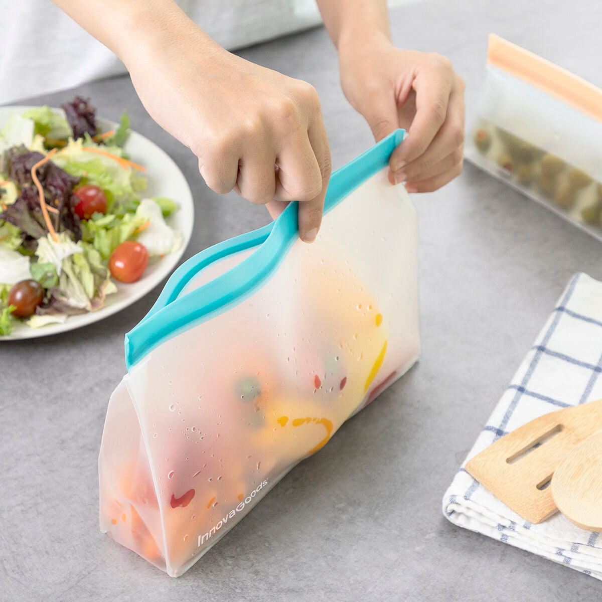 Set de Sacs Réutilisables Hermétiques Zags InnovaGoods (6 Unités)