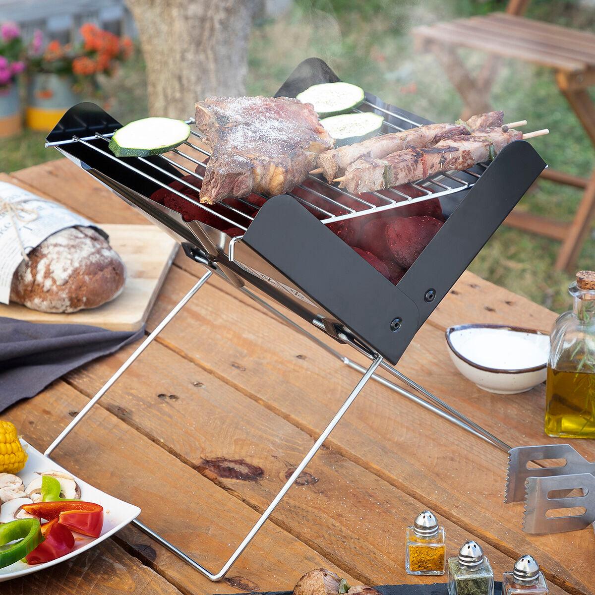 Mini-barbecue Pliable Portable pour Charbon InnovaGoods